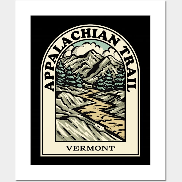 Appalachian Trail Vermont hiking backpacking trail Wall Art by HalpinDesign